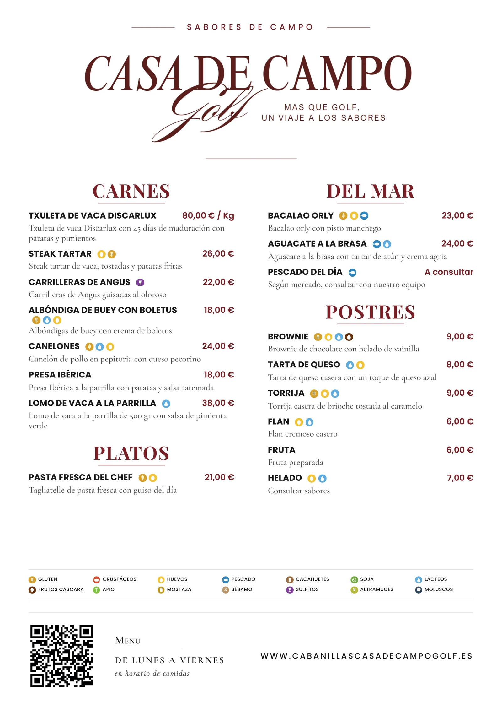 Alérgenos Casa de Campo — página 2