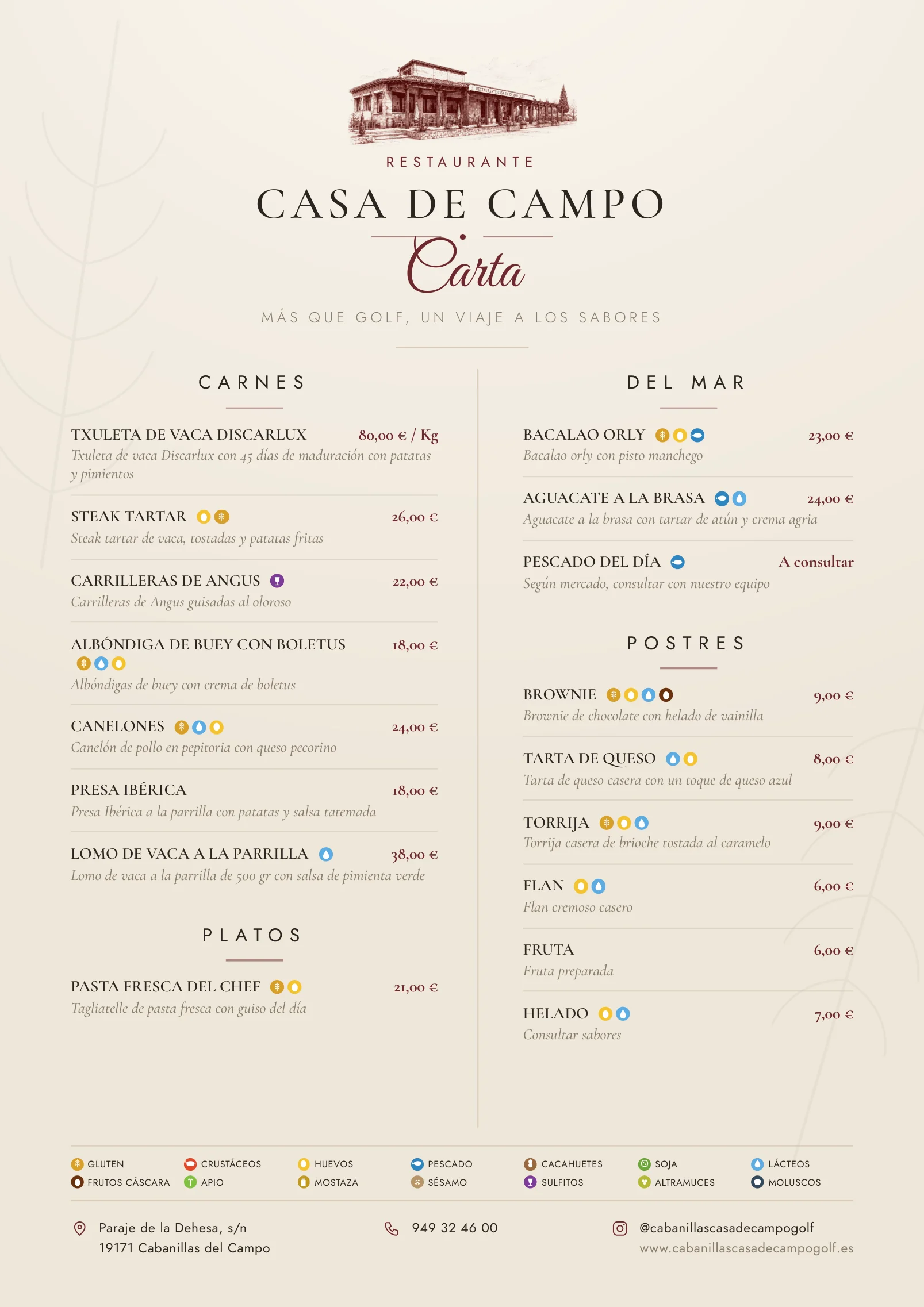Alérgenos Casa de Campo — página 2